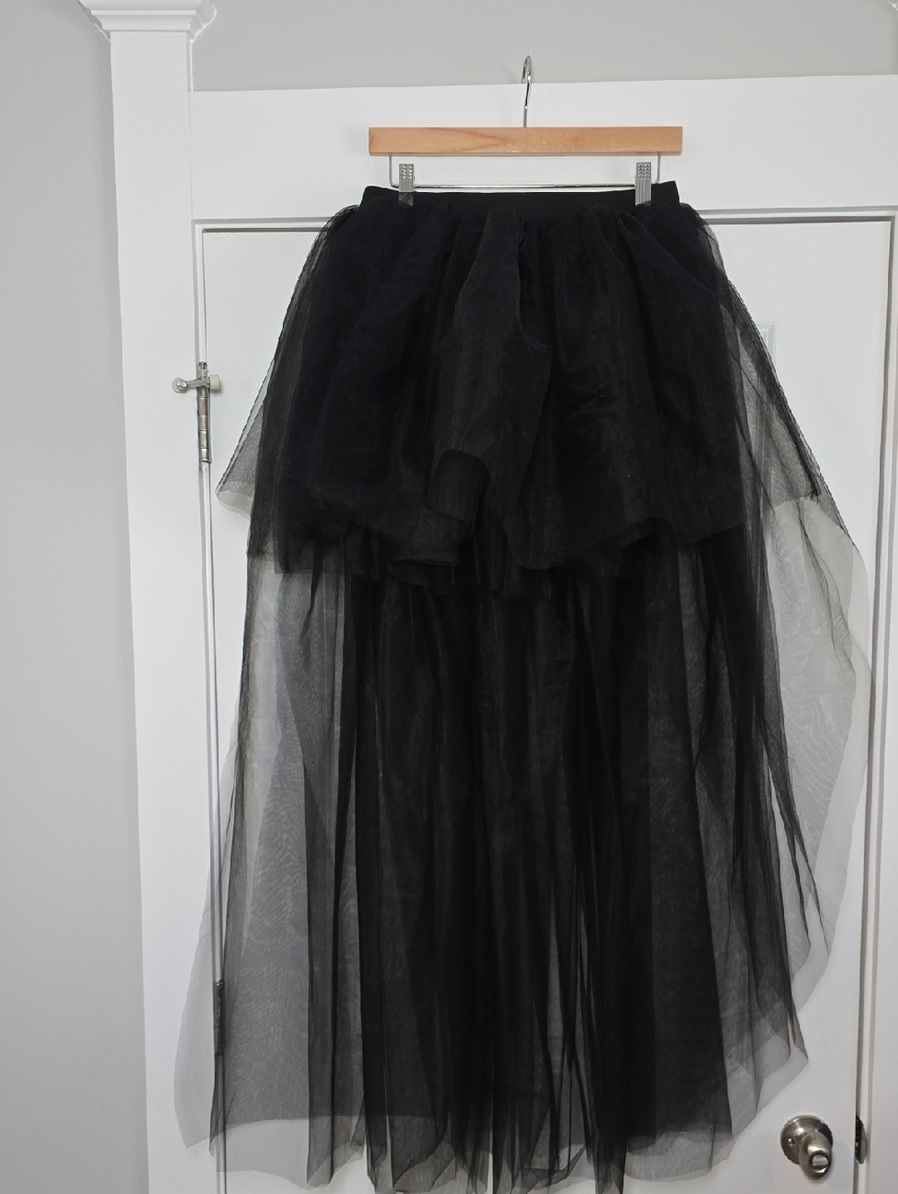 Women's Hi-Lo Long Tutu Tulle Bustle Skirt Elastic Waist Festival Party One Size - Picture 2 of 11